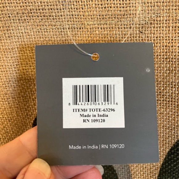 Kaf Home Durable Jute Market Tote Bag Flip Flops Beach Vacation Reusable EUC - Picture 8 of 11